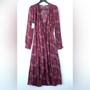 Aritzia Wilfred Lina Floral Midi Dress